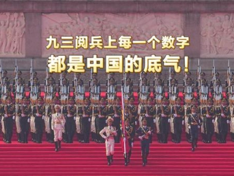 九三阅兵上每一个数字，都是中国的底气！