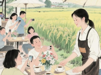 乐山90后“机车女孩”下乡：麦田“长”出爆款咖啡馆！